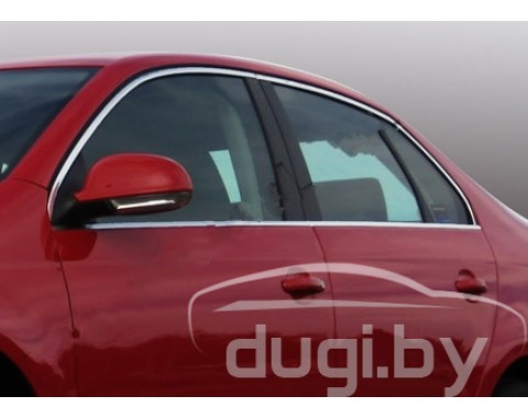 Верхние молдинги стекол (нерж.) для Volkswagen Jetta (2005-2011)